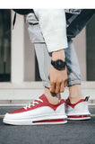  Red Men's Air Shoes Breathable High Top Sneakers Women Lace-up Platform Casual Zapatillas Informales MartLion - Mart Lion
