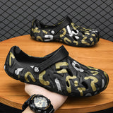 Men's Sandals Women Slippers Summer Outdoor Beach Casual Shoes Unisex Couple Slippers Mart Lion Black 40 