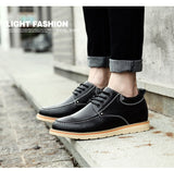Classic Work Shoes Luxury Men's Casual Leather Shoes Driving Slip Platform Mart Lion   