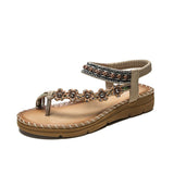 Spring Bohemian Ethnic Style Thick-soled Sandals and Explosive Women Mart Lion grey 36 