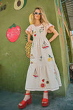 Women Sleeveless  Mini Dress Vintage Thin Straps Summer Female Dresses MartLion   