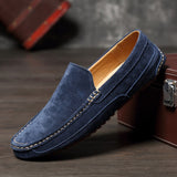 Suede Leather Men's Loafers Luxury Casual Shoes Boots Handmade Slipon Driving  Moccasins Zapatos Mart Lion   