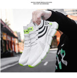 Men's Sneakers spring summer Mesh Breathable White Running Tennis Shoes Outdoor Sports Tenis Masculino Mart Lion   