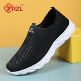 Summer Sneakers Men's Mesh Running Tennis Shoes Outdoor Breathable Sports Black Casual Walking MartLion   