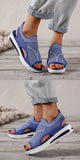  Summer Women Flats Sandals Wedges Mesh Sport Running Shoes Thick Casual Walking Slides Cozy Female Zapatos Mart Lion - Mart Lion