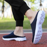 Men's Summer Mesh Casual Shoes Breathable Half-pack Slippers Women Flat Walking Outdoor Luxury Sandals MartLion   