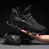 Men's Free Running Shoes All-match Blade-Warrior Sneakers Mesh Breathalbe Jogging Athletic Sports Mart Lion 227black 7 
