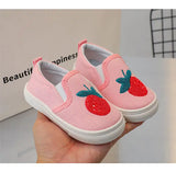 Children Casual Shoes Girls Canvas Shoes Boys Slip-on Baby Cute Cartoon Print Sneakers MartLion   