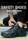 Newest Safety Shoes For Men's Work Sneakers Lace Free Puncture Proof Industrial Boots Indestructible Steel Toe Footwear MartLion   