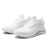 Men's Lightweight Running Shoes Mesh Casual Sneakers Breathable Training Tennis Canvas Sneakers Mart Lion white 39 