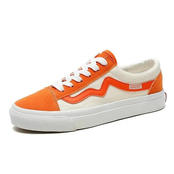 Students' Spring Summer Casual Sneakers Men's Canvas Shoes Women Casual Unisex Sports Shoes Flats Trendy Sneakers MartLion Orange 35 