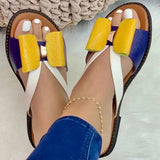 Summer Women's Slippers Casual Sandals Cute Butterfly-Knot  Women Shoes Flats Lady Slides Female Chaussure Femme Mart Lion yellow 35 