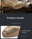Summer Safety Shoes Men's Breathable Work Sneakers Steel Toe Anti-puncture Industrial Work Boots MartLion   