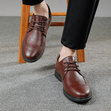 Genuine Leather Dress Shoes Men's Super Soft Moccasins Footwear Formal Social Oxfords Mart Lion   