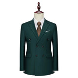 Handsome 100 Peacock Tail  Men's Suit Coat Casual Polyester  Four Seasons  Blazers Smart Casual MartLion Dark green M (EUR XXS) 