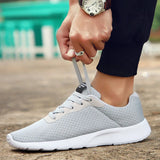 Men's Casual Shoes Lightweight Breathable Walking Sneakers running MartLion Grey 39 