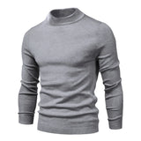 Winter Thick Men's Sweaters Casual Turtle Neck Solid Color Warm Slim Turtleneck Sweaters Pullover MartLion   