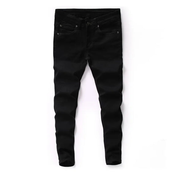 style Men's Skinny Jeans Casual Elastic Cotton Slim fit Denim Pants  jeans men MartLion   