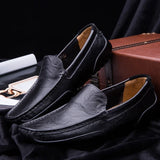 Men's shoes Casual casual wear Formal driving Casual leather MartLion black 37 