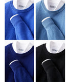 Sweater O-neck Pullovers Men's Loose Knitted Bottom Shirt Autumn Winter Korean Casual Men's Top MartLion   