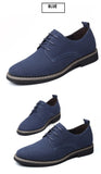 Men's Casual Lace-up Shoes Suede Leather Light Driving Flats Classic Outdoor Oxfords Mart Lion   