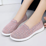 Shoes Woman Trend Loafers Ballet flats Slip-on Cotton Ladies Sneakers Summer Footwear Breathable Barefoot MartLion   