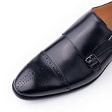 Shoes Black  Design Business Shoes Slip-on Monk Strap  Loafer Style Leather Dress Shoes For Male MartLion   