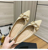 Flats for Women Single Shoes Office Lady Spring Summer Soft Boat MartLion   