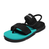 Sandals Men's Sneakers Casual Shoes Light Soft Flip Flops Slippers Beach Slip on Water Mart Lion Blue 6.5 