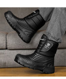 Men's Boots Winter Waterproof Snow Velvet Warm Outdoor Platform Cotton Casual Chef Shoes MartLion   