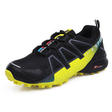 Outdoor Men's Athletic Hiking Shoes Trekking Sneakers Non-slip Mountain-climbing Breathable Casual Mart Lion Black Yellow 39 