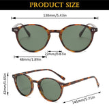 Stylish Polarized Round Sunglasses Women Men's Retro Classic MartLion   