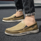 Summer Men's Canvas Boat Shoes Outdoor Lightweight Convertible Slip-On Loafer Casual Beach MartLion   