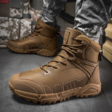 Fujeak Men's Tactical Boots Outdoor Motorcycle Shoes Winter Combat Ankle Work Safety Special Force Mart Lion   