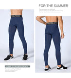 Men's Running Tights Compression Fitness Pants Elastic Running Basketball Sports Workout Tights Gym Running Training Leggings MartLion