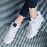 Height Increase Inner Sneakers Woman Pumps Knitting High Heels Sports Shoes Mesh Casual Female Footwear Lace Up