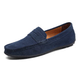 Men's Casual Brands Slip On Formal Luxury Shoes Loafers Moccasins Leather Driving Sneakers Hombre MartLion Blue A 6 
