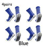 4 pairs Anti-slip Soccer Socks Men's Women Outdoor Sport Grip Football Socks antideslizantes de futbol MartLion   