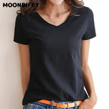 Women's T-Shirt Casual Solid Short Sleeved Tops Slim Half-Sleeved Bottoming Tee Summer Clothes MartLion   