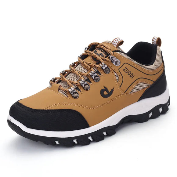  Casuals Men's Shoes Summer Breathable Hiking Walking Sneakers Outdoor Ultralight Leather Slip-on Climbing Trekking MartLion - Mart Lion