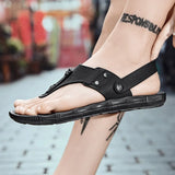 Summer Men's Flip-flops Massage Granule Slippers Beach Sandals Men Casual Shoes Outdoor Bathroom Shoes MartLion