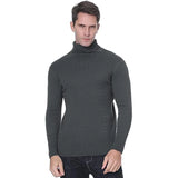 Winter Men's Turtleneck Sweater Casual Men's Knitted Sweater Keep Warm Fitness Pullovers Tops MartLion - Mart Lion