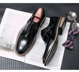 Men's Buckle Slip On Monk Shoes Leisure Black Dress MartLion   