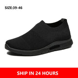 Men's Light Running Shoes Jogging Shoes Breathable Sneakers Slip on Loafer Casual MartLion   