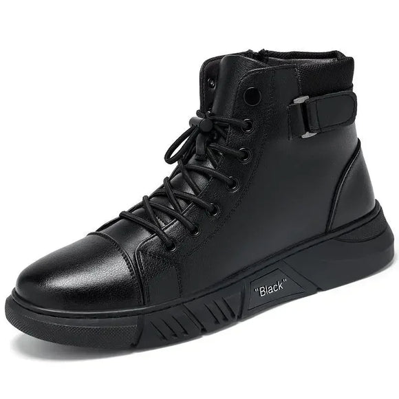 Men's Sports Shoes Casual Platform Boots Man Round MartLion   