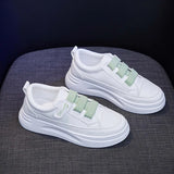 Spring Summer Shoes Women Sneakers Young Ladies Street Casual White Thick Sole MartLion Green 8.5 