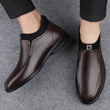 Mid-top Genuine leather Men's shoes Keep Warm Dress Winter With Fur Elegant Sapato Social Masculino Mart Lion   