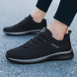 Summer Men's Casual Shoes Mesh Flat Lightweight Breathable Walking Sneakers Vulcanize Shoes Tenis Masculino MartLion GRAY 38 