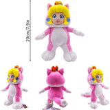 Kawaii Mario Luiji Goomba Kamek Yoshi Soft Plush Toys Cute Toad Princess Peach Daisy Rosalina Toadette Pauline Peluche Doll MartLion Princess Peach-4  