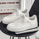 Platform Men's Casual Shoes Sport Sneakers Autumn Outdoor Breathable Lightweight White Running Women White MartLion   
